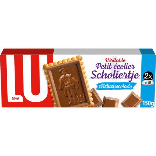 Lu Scholiertje Milk Chocolate Biscuits - 150 g