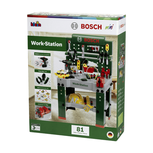 Klein Bosch Toy Workbench 8469 with Ixolino Screwdriver and Safety Gear