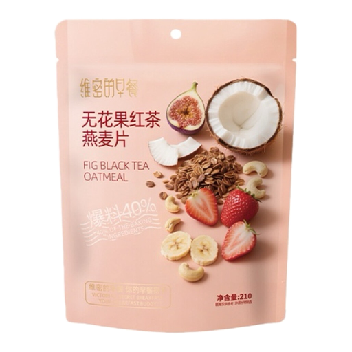 Black Tea Oat Flakes with Figs 210g