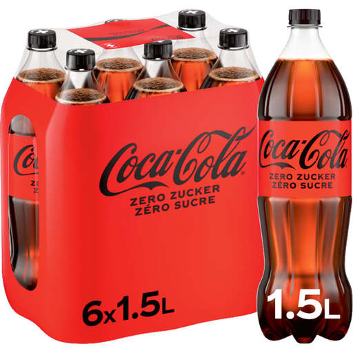 Coca-Cola Zero Original Taste Cola Soda 6 x 1.5 L