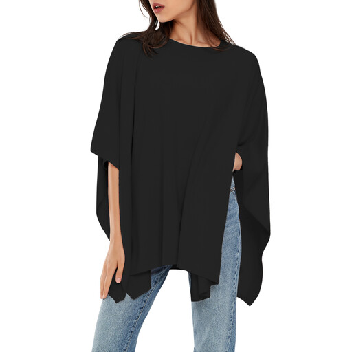 PULI Womens Shawl 0062 BlackF
