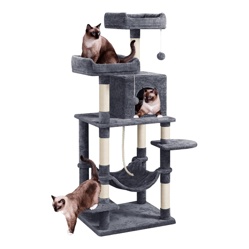 Yaheetech Kratzbaum Kletterbaum für Katzen 147cm