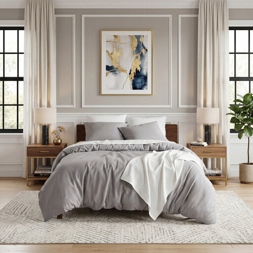 Bedlinen 135x200 4-Piece Grey