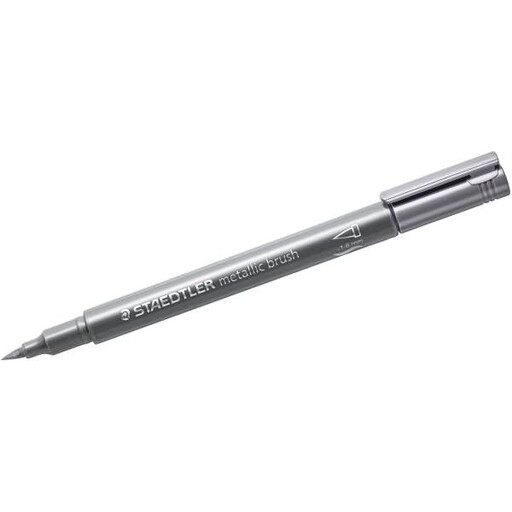 STAEDTLER Metallic Paint Marker mit Pinselspitze in Silber