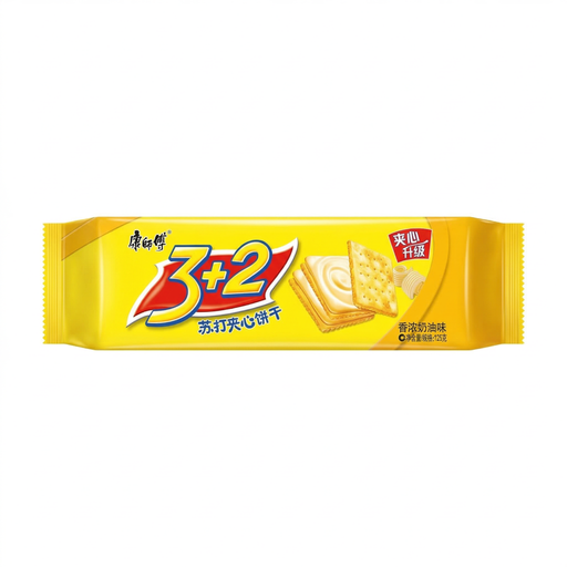 master kong 3+2 Soda Sandwich Crackers Cream Flavour 125g