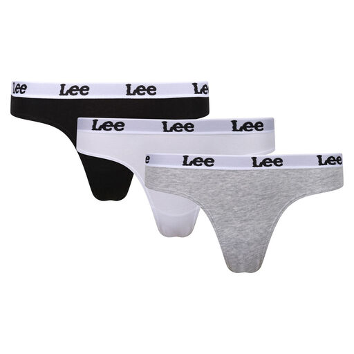 LEE BRIEF DIANA BLACK/WHITE/GREY MARL M