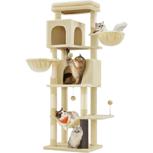Feandrea Large Cat Tree, 174 cm, Sand Beige