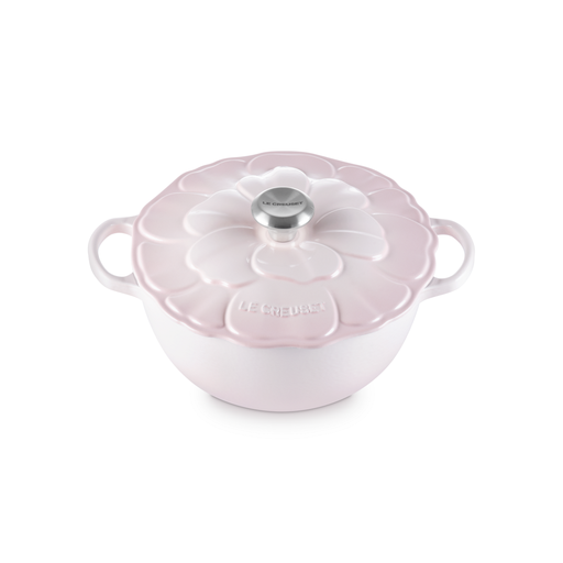 Le Creuset La Marmite Blume Cast Iron Dutch Oven 26cm 4.1L Shell Pink
