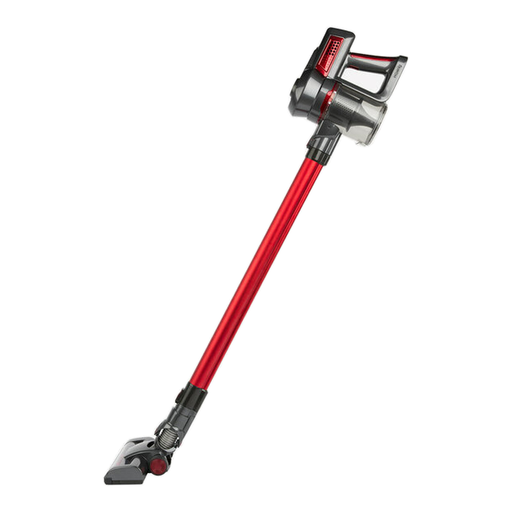 Red and grey HKoenig UP600 Powerclean 2-in-1 cordless stick vacuum cleaner