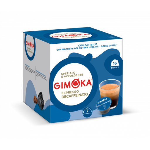 GIMOKA Dolce Gusto Compatible Capsules Espresso Decaffeinated 16 Capsules 112 g