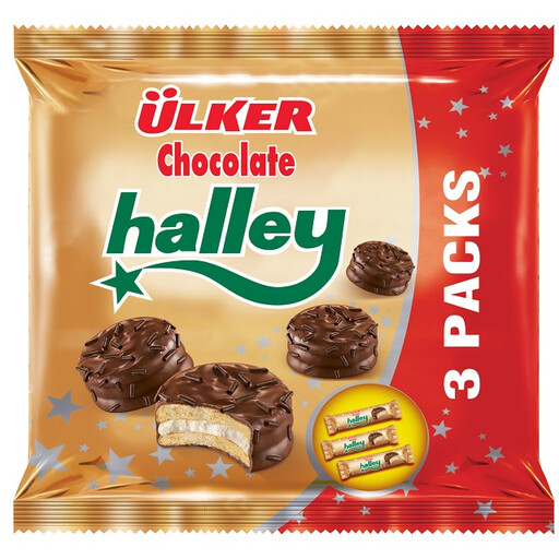 ULKER HALLEY MINI BISKUVI (BISCUIT) 3X77g