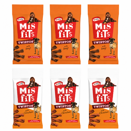 Misfits Twistos Dog Treats 105g x 6