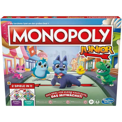 Monopoly Junior, the classic board game for kids aged 4 and up