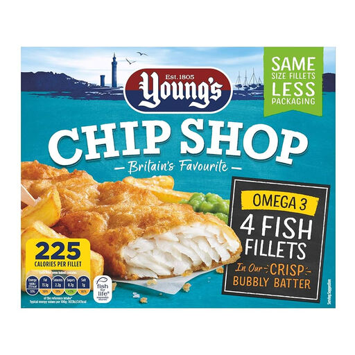 Young's 4 Chip Shop Omega 3 Fish Fillets