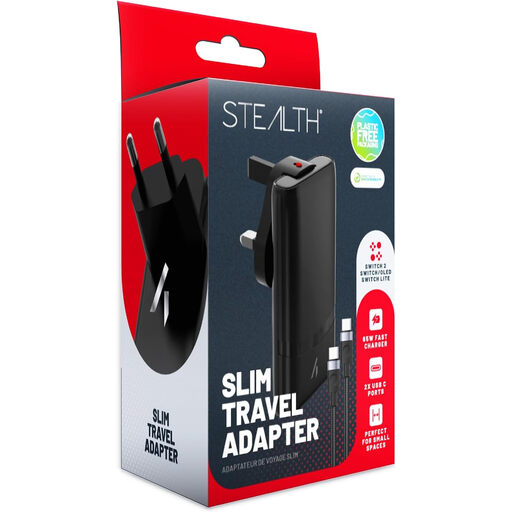 Stealth Mains Adaptor Compatible with Switch 2