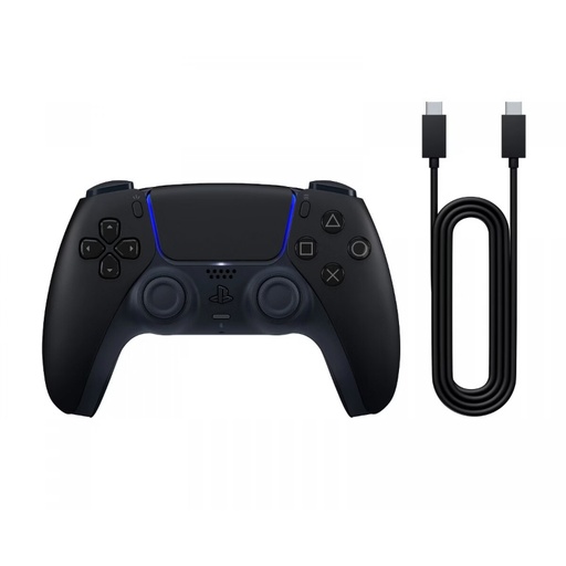 Manette sans fil Sony DualSense + c?ble USB pour PC - Midnight black