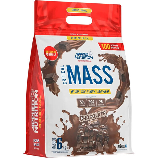 Applied Nutrition Critical Mass Original Weight Gain Support Chocolate Powder Flavour - 6kg