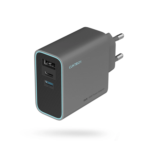 CUKTECH 65W USB C Charger, 3-Port Compact and Fast Charger Block