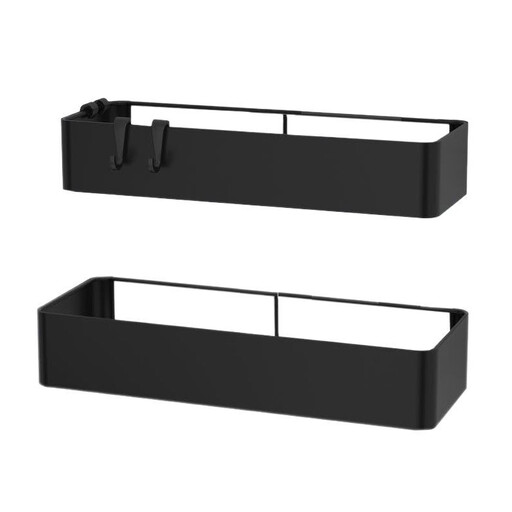 JORDAN&JUDY 2-Piece Large Iron Bathroom Shelf Set, 38.6cm + 40cm, Rust-Resistant