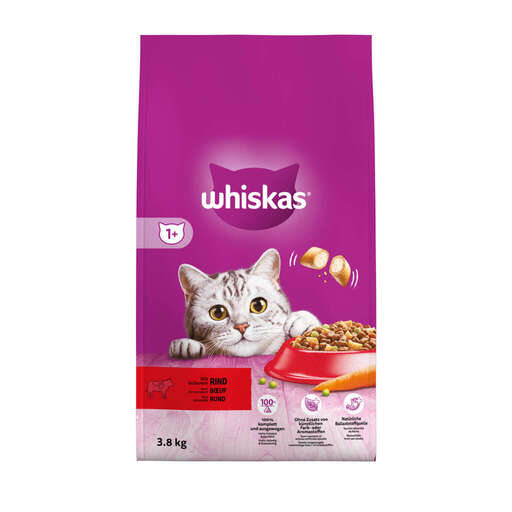 Whiskas Bœuf sec 1+ 3,8 kg