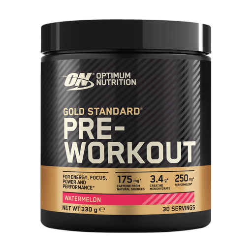 Pot Optimum Nutrition Gold Standard Pre-Workout poeder in Watermelon smaak