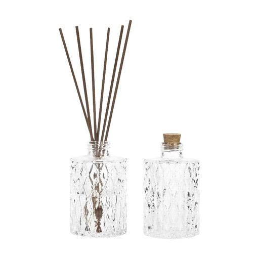 MyGift Small Clear Glass Reed Diffuser Bottles