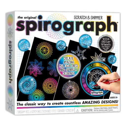 Spirograph Multicolored and Glitter