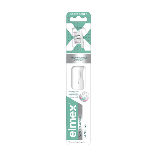 Elmex Expert Precision Sensitive Toothbrush, 1 Piece – For Sensitive Teeth
