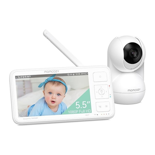 Momcozy 5.5" 1080P Baby Monitor Camera, Wall-Mountable, No Wi-Fi