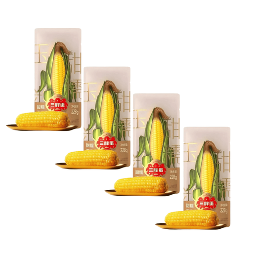 Sanpangdan Sweet Glutinous Corn, 228g × 4