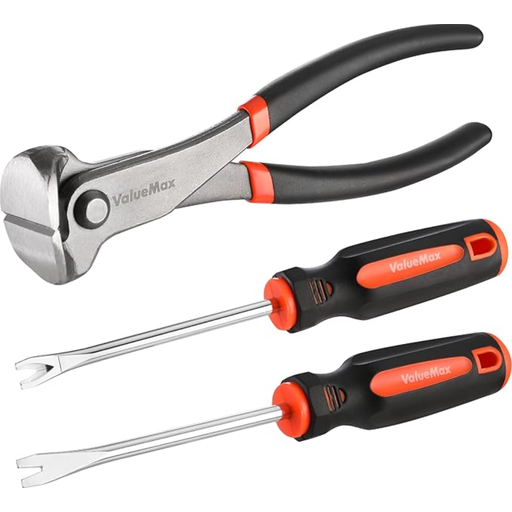 ValueMax End Cutting Pliers and Nail Pullers 3-Piece Set