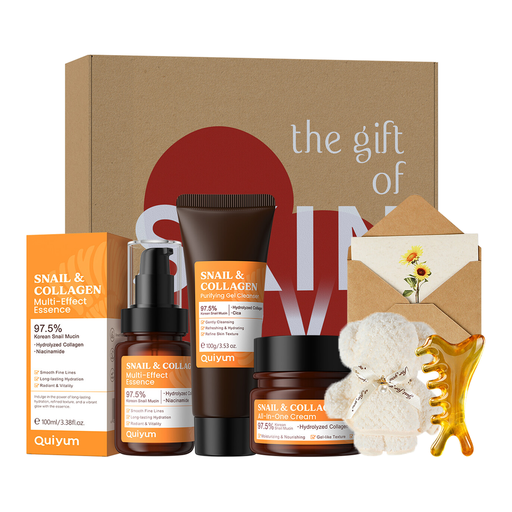 Quiyum Snail & Collagen 5-Piece Skincare Gift Set