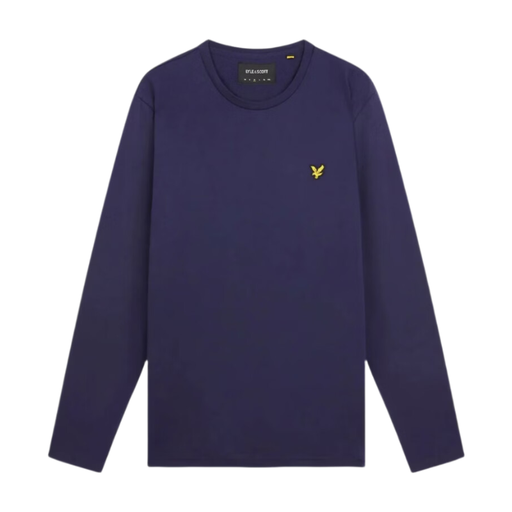 Lyle & Scott 长袖棉质 T 恤 - 海军蓝
