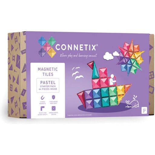 Connetix Pastel Starter Pack 64 Pieces