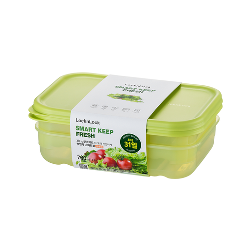 LocknLock FreshBlock Rectangle 760ml 2 pièces