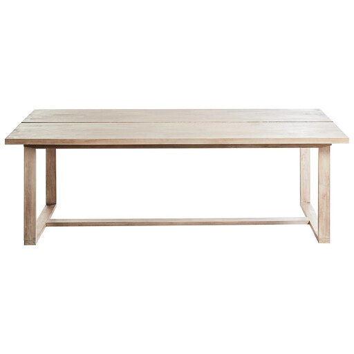Beliani 230 x 100 cm, Elegant Light Beige, Acacia Wood Garden Dining Table AZZANELLO