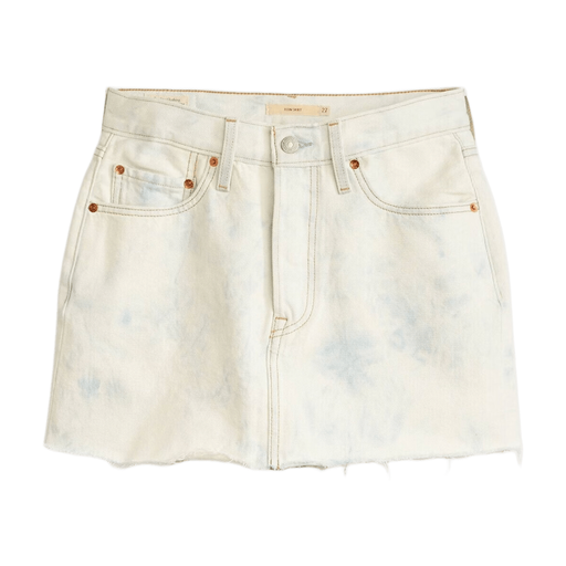 LEVI'S Icon Skirt White - Light Wash