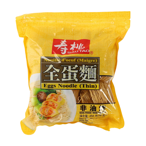 SAUTAO Eggs Noodle（Thin） 454g