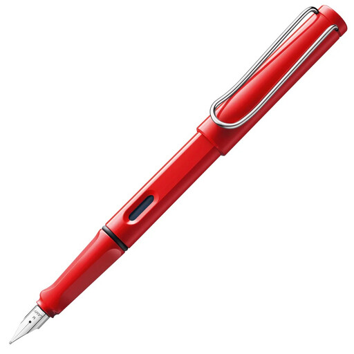 Lamy 016 FP Safari Red EF T10bl Chromclip