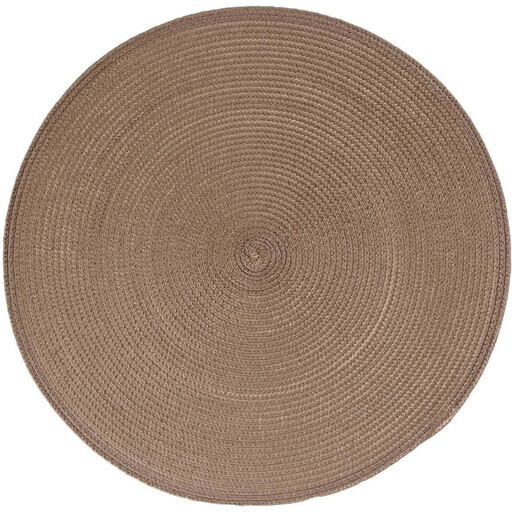 Secret de Gourmet Ronde Gevlochten Placemat - Taupe, 38 cm