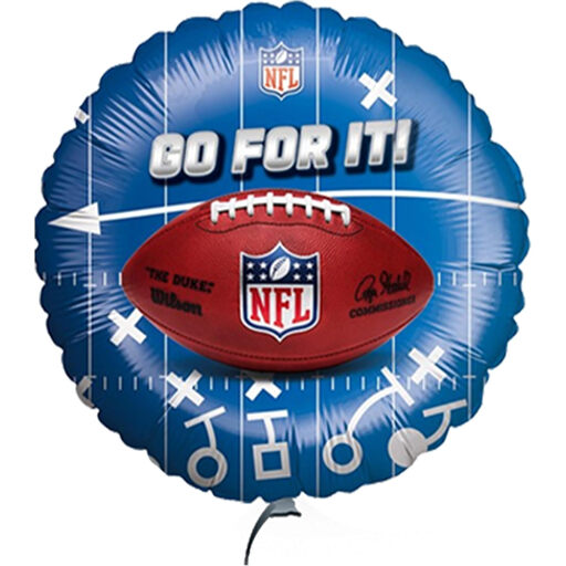Party Factory NFL Metal Balloon, Diameter 45cm, Design 3, Football Fan Edition