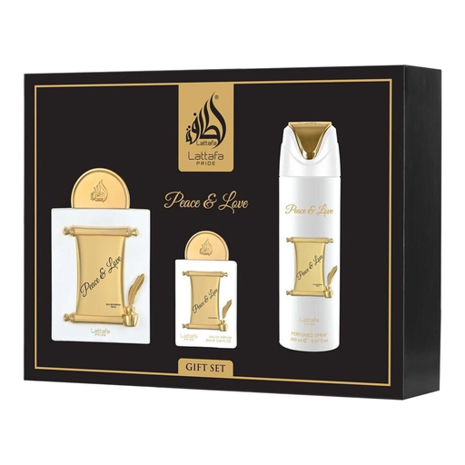 Lattafa Peace and Love gift set