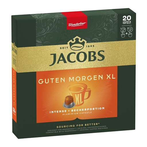 Jacobs 咖啡胶囊 Guten Morgen XL Intense 20 粒装 114g