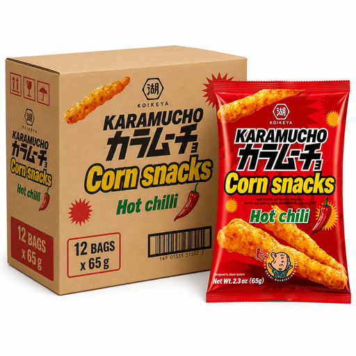 KOIKEYA Snacks Karamucho Corn hot 12 x 65g