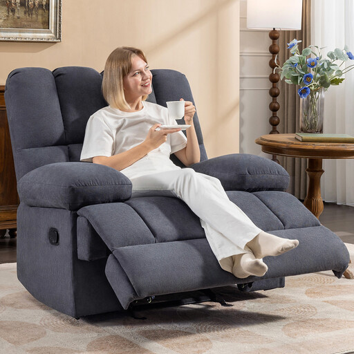 HONEYOU Oversized Rocker Recliner Chair