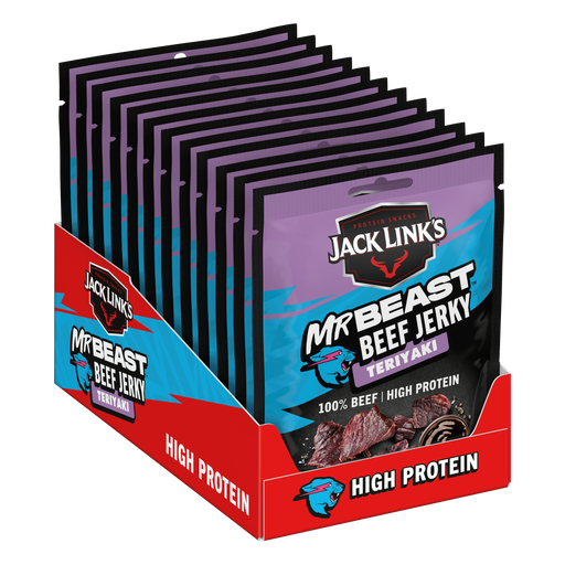 Jack Link's Beef Jerky Teriyaki Flavour 12 x 25g