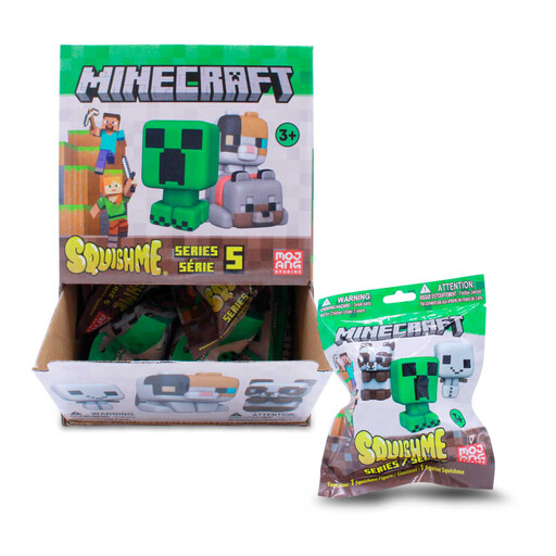 Minecraft Squishmes Series 5 Blind Figure in its packaging