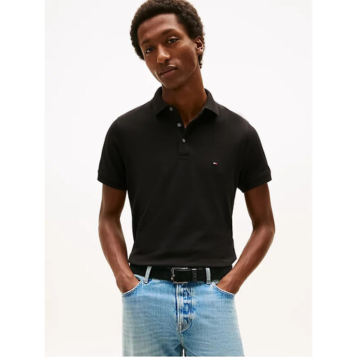 Tommy Hilfiger 1985 Slim Polo Men S Black
