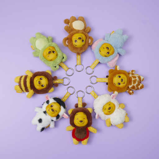 Disney Winnie the Pooh YuYus Blind Box Assortment, Plush Keyring Collectibles