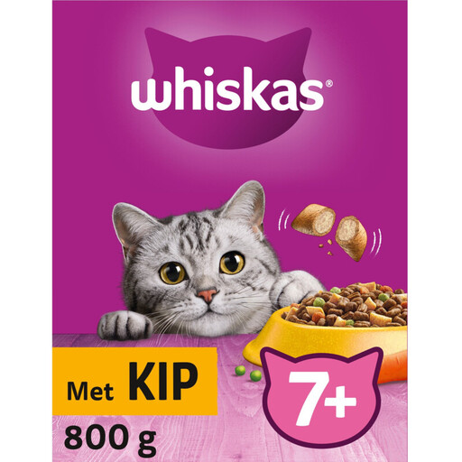 Whiskas Senior Droogvoer met Kip 7+